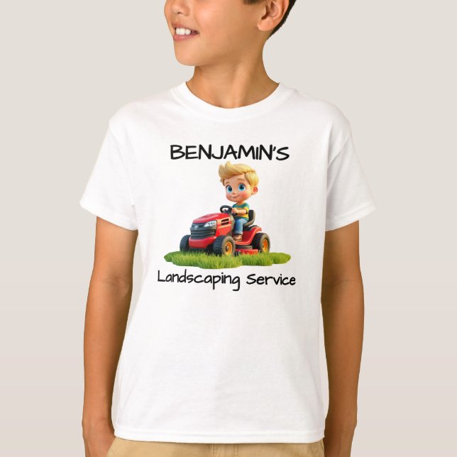 Camiseta Niños divertidos Lawn Mower T-Shirt o Hoodie (Anverso)