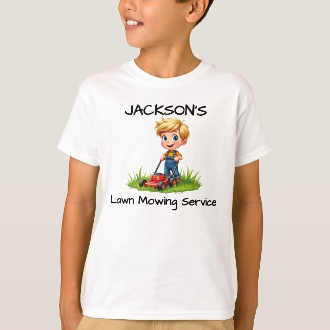 Camiseta Niños divertidos Lawn Mower T-Shirt o Hoodie (Anverso)