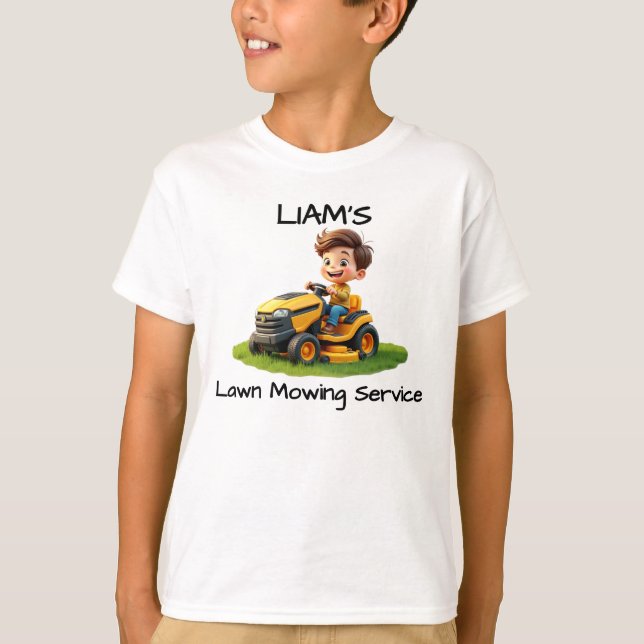 Camiseta Niños divertidos Lawn Mower T-Shirt o Hoodie (Anverso)
