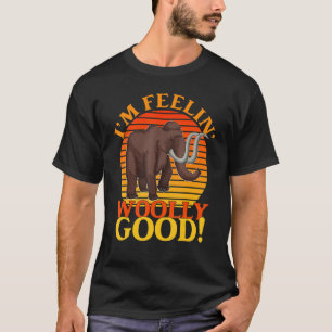 Camiseta Niños divertidos mamut prehistórico me siento tris