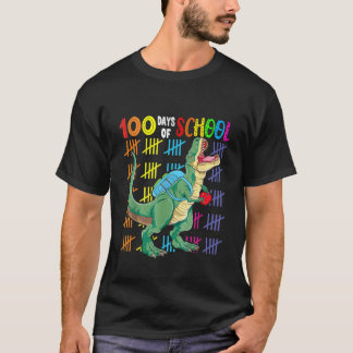Camiseta Niños Divertidos Máscara De Cara 100 Días De Escol