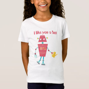 Camiseta Niños divertidos me gusta un bot