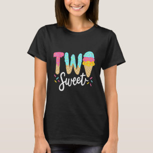 Camiseta Niños divertidos niños dos dulces Chicas de helado