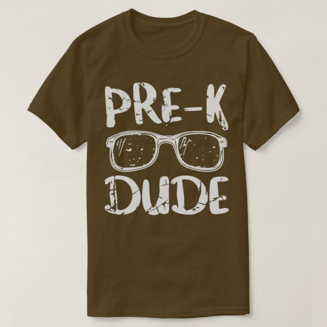 Camiseta Niños divertidos pre-K Dude primer día de escuela  (Diseño del anverso)
