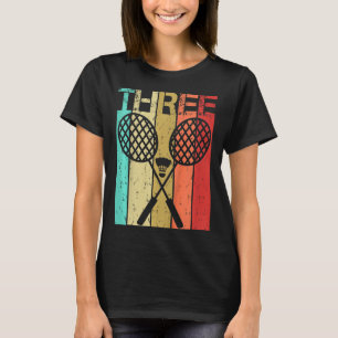 Camiseta Niños Dminton 3 Chica de cumpleaños Dminton 3 año