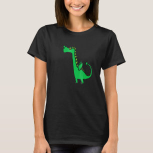 Camiseta Niños Dragones Volando Dinosaurios Unisex Medieval