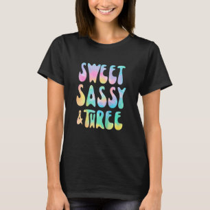 Camiseta Niños dulces, dulces, dulces y tres Chicas de cump