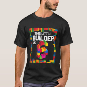 Camiseta Niños Edificios De 6 Años Cumpleaños T Brick 6