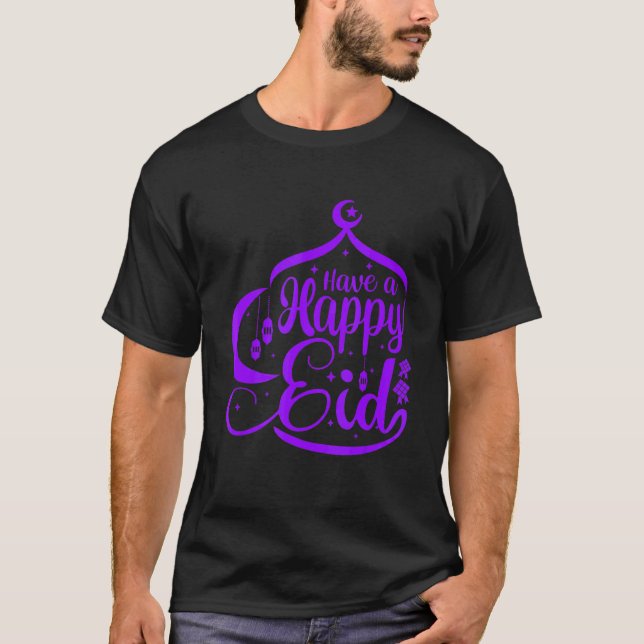 Camiseta Niños Eid Al Fitr Mubarak Tienen Feliz Eid 2022 (Anverso)