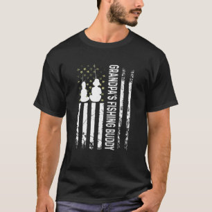 Camiseta Niños El compañero de pesca del abuelo Niño pescad