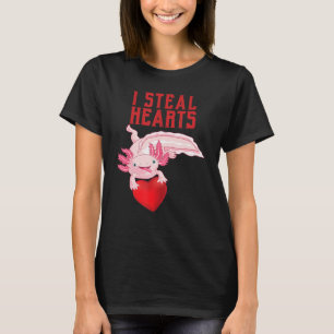 Camiseta Niños El día de San Valentín Axolotl I Robar coraz