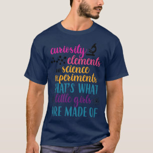 Camiseta Niños Elementos de curiosidad y experimentos cient
