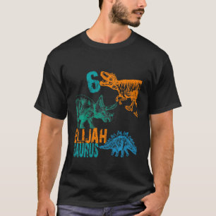 Camiseta Niños Elijah Saurus Niños de 6 Años Rex Bda