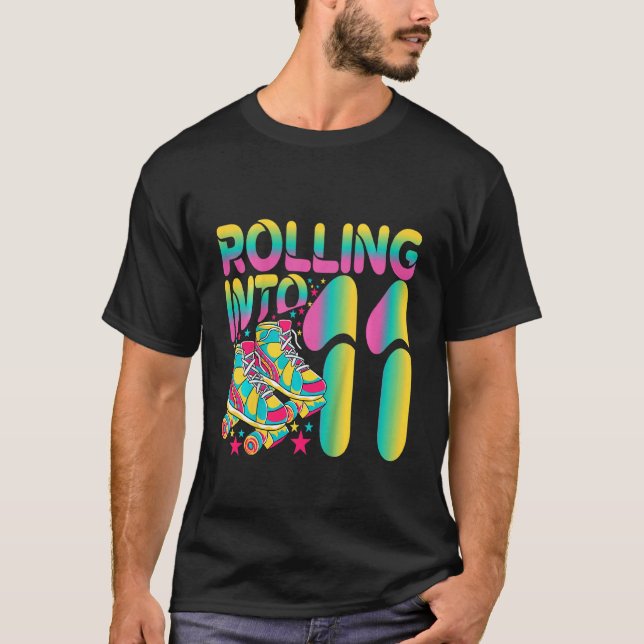 Camiseta Niños en 11 feliz 11º cumpleaños Sk (Anverso)