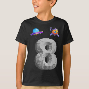 Camiseta Niños en el espacio exterior 8 años Octava fiesta