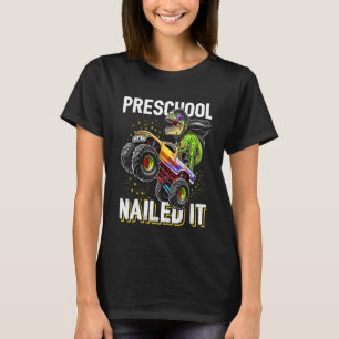 Camiseta Niños En El Preescolar Encarcelan Rex Dinosaur Mon