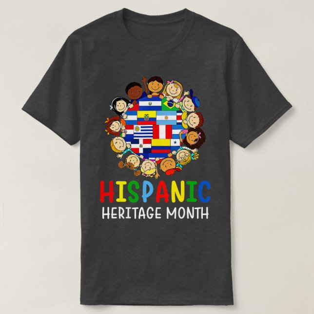 Camiseta Niños en la celebración del Mes de la Herencia His (Diseño del anverso)