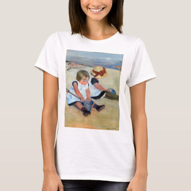 Camiseta Niños en la playa, Cassatt (Anverso)