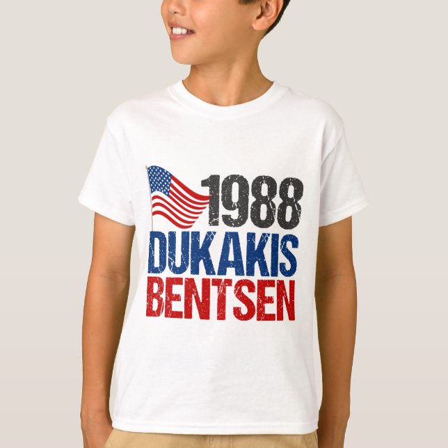 Camiseta Niños en las elecciones de la época de Dukakis Ben (Anverso)