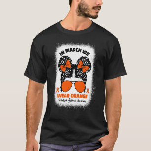Camiseta Niños En Marzo Usamos Naranja Ms Esclerosis Múltip