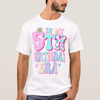 Camiseta Niños En Mi Era De 5 Años Regalos Chicas Cinco Día
