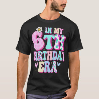 Camiseta Niños En Mi Sexto Cumpleaños Regalos Chicas Seis D
