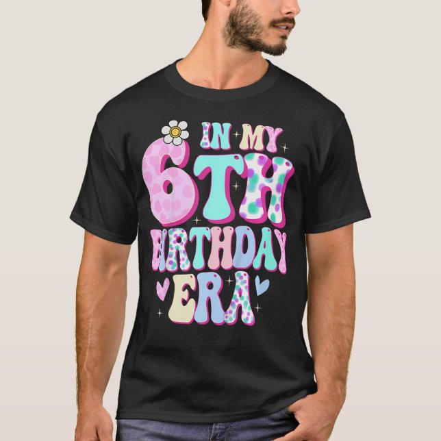 Camiseta Niños En Mi Sexto Cumpleaños Regalos Chicas Seis D (Anverso)