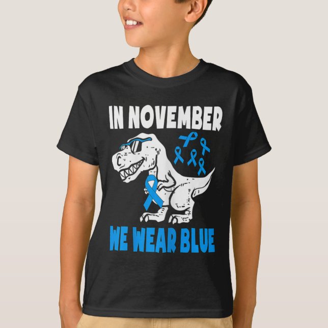 Camiseta Niños En Noviembre Usamos Conciencia Sobre La Diab (Anverso)