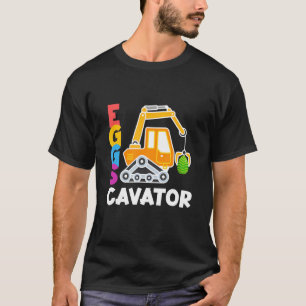 Camiseta Niños en Pascua Cazan Huevos Pequeños Excavación d