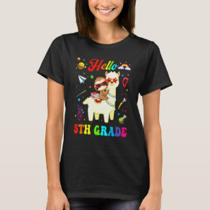 Camiseta Niños Equipo De Quinto Grado Llama Perezosa De Reg