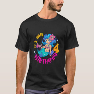 Camiseta Niños es mi cuarta cumpleaños feliz 4 años