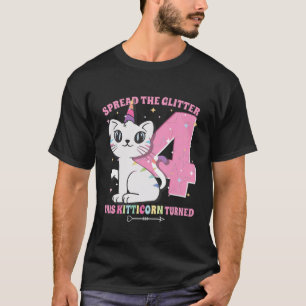 Camiseta Niños es mi cuarto cumpleaños Chica 4 años 20