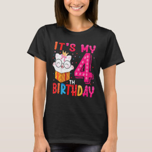 Camiseta Niños es mi cuarto cumpleaños para la fiesta de lo