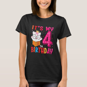 Camiseta Niños es mi cuarto cumpleaños para la fiesta de lo