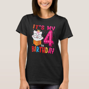 Camiseta Niños es mi cuarto cumpleaños para la fiesta de lo