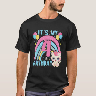 Camiseta Niños es mi cuarto cumpleaños para la fiesta de lo