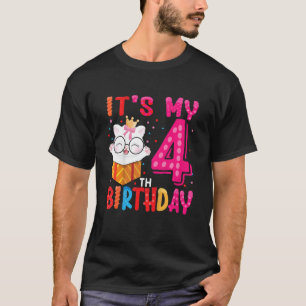 Camiseta Niños es mi cuarto cumpleaños para la fiesta de lo