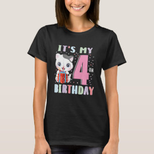 Camiseta Niños es mi cuarto cumpleaños para la fiesta de lo