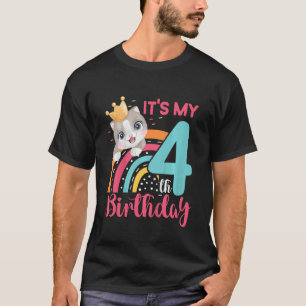 Camiseta Niños es mi cuarto cumpleaños para la fiesta de lo