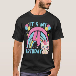 Camiseta Niños es mi cuarto cumpleaños para la fiesta de lo