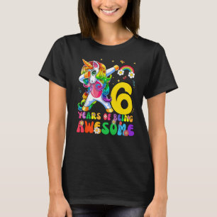 Camiseta Niños es mi cumpleaños número 6 de Unicorn