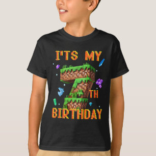 Camiseta Niños Es Mi Cumpleaños Número 7 Fiesta de Jugador