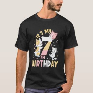 Camiseta Niños Es Mi Cumpleaños Número 7 Para Los 7 Años De