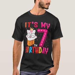 Camiseta Niños Es Mi Cumpleaños Número 7 Por Los 7 Años De