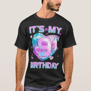 Camiseta Niños Es Mi Cumpleaños Número 9 Niña De 9 Años Kp 