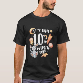 Camiseta Niños Es Mi Décimo Cumpleaños Feliz Cumpleaños Bun