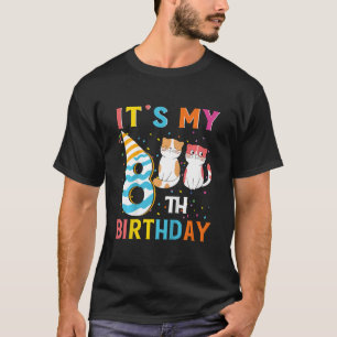 Camiseta Niños es mi octavo cumpleaños para la copa de 8 añ