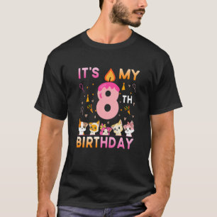Camiseta Niños es mi octavo cumpleaños para la copa de 8 añ
