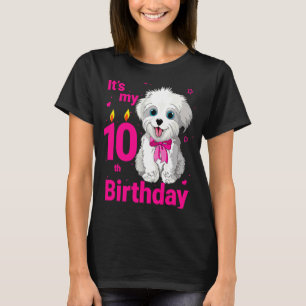 Camiseta Niños es mi perro de 10 años