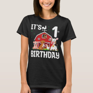 Camiseta Niños es mi primer animal de granja de cumpleaños 